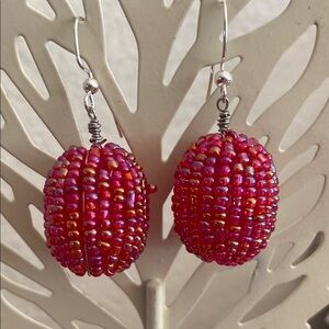 5/$10❤️❤️❤️NEW Handmade Seed Bead Bubble Dangling Earrings
